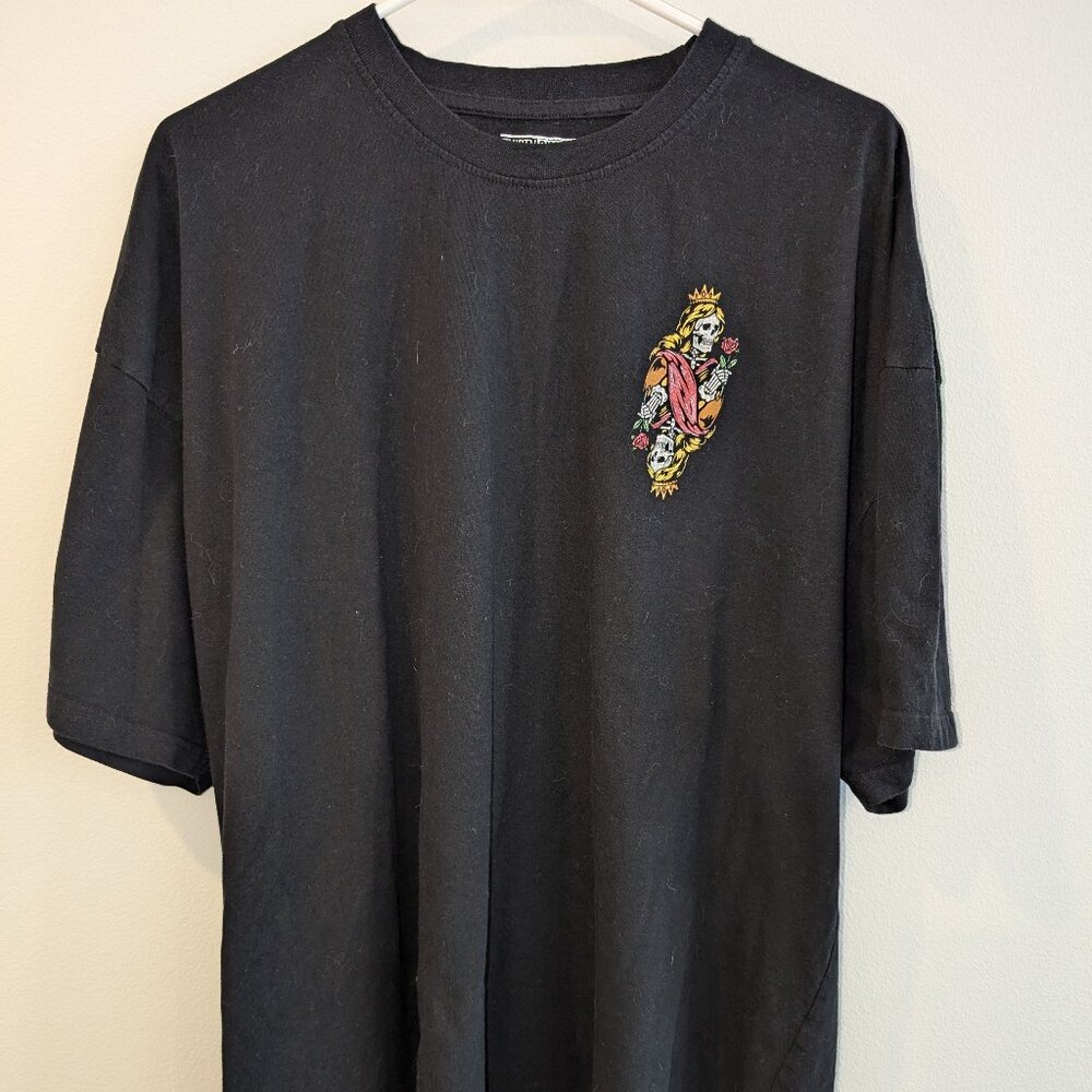 Thirty Single T-Shirt. Skull Crown with Rose Double Image Front and Back.  3XL